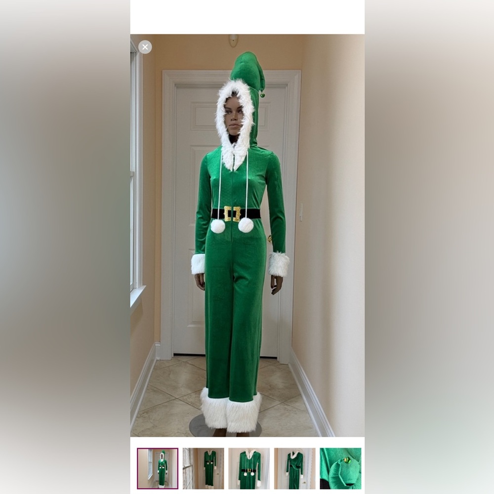 Holly & Cupid Green Elf Jumpsuit
